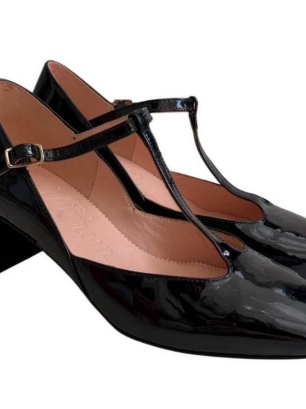 J. Crew Millie Black T-Strap Pump Size 7 - Picture 8 of 10
